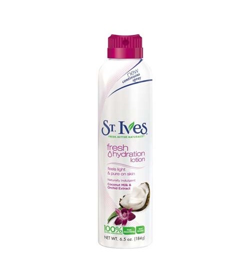 St-Ives Fresh Hydration Lotion Spray Indulgent Coconut Milk&Orchid Extract 184g